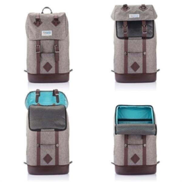 Rucksack Weg = Weg Grau / Braun Kurgo